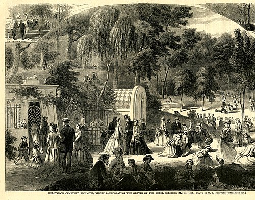 500px-Hollywood_Cemetery,_Richmond,_Virginia_-_Decorating_the_graves_of_the_Rebel_soldiers,_May_31,_1867_(16682540833)